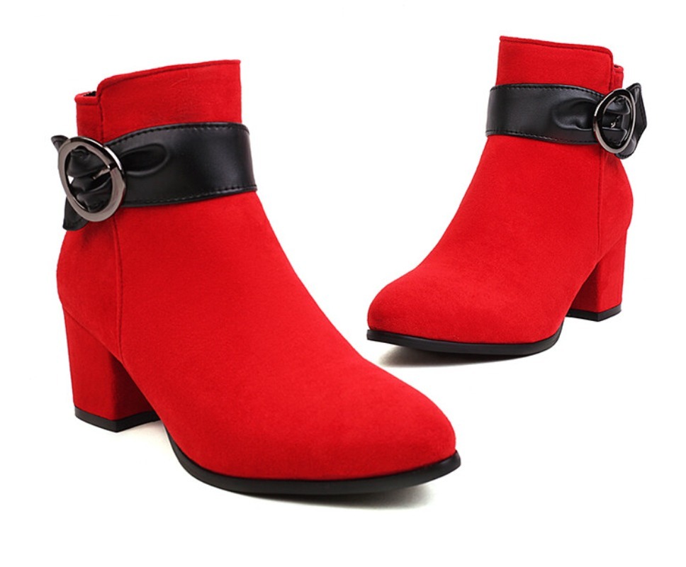 Women'S Shoes Paris - Wiosenne Jesienne Zimowe Botki Damskie z