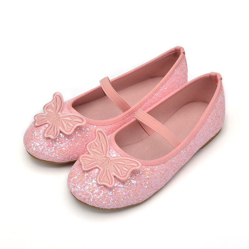 Women Shoes Us To Eu - Dziecięce baleriny do tańca, jednokolorowe, z