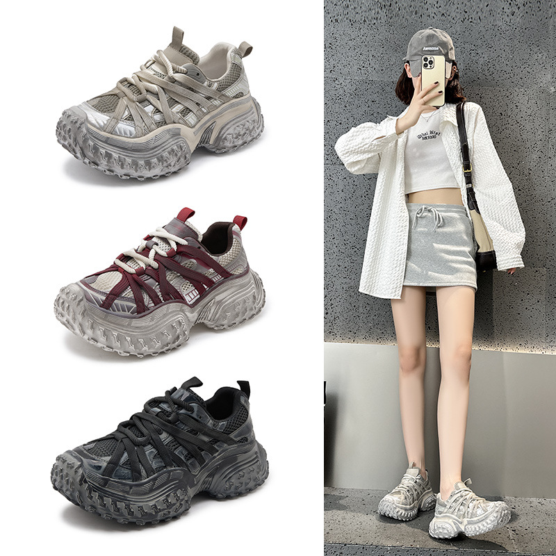 Women'S Shoes Paris - Damskie buty typu dad shoes na