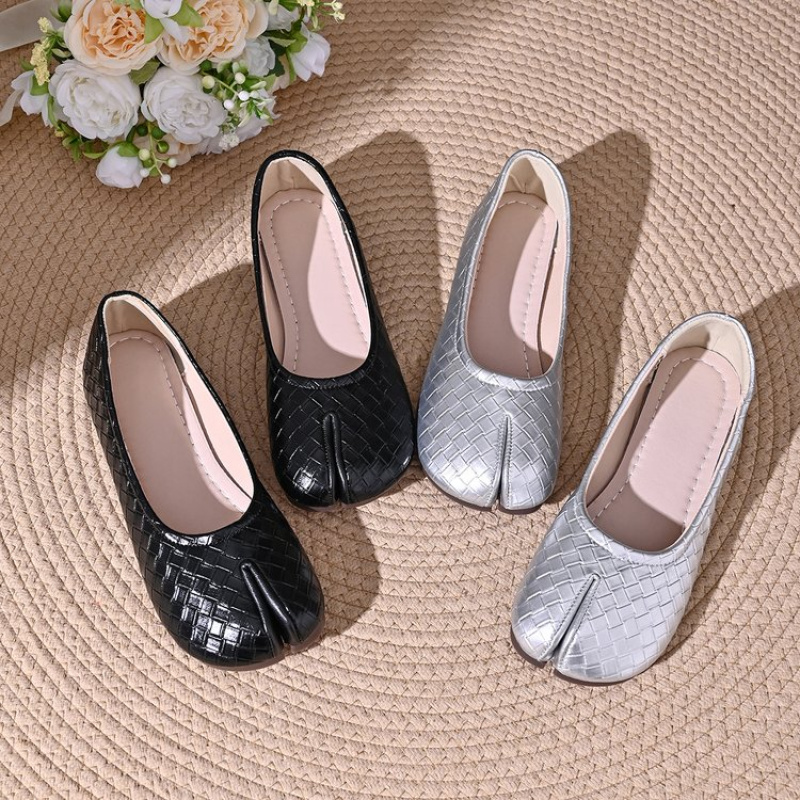 Slip On Mule Flat - Niszowe buty z dzielonym palcem, damskie,