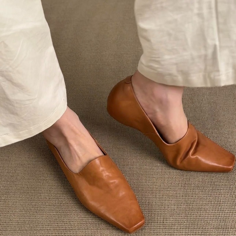 Women Shoes Loafers - Retro płaskie mokasyny damskie wsuwane w