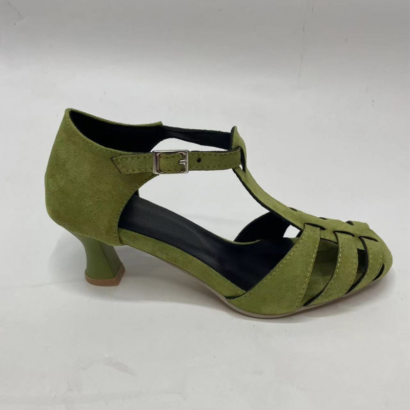 Damskie zielone zamszowe sanda – Women Shoes Us To Eu recenzja i cena