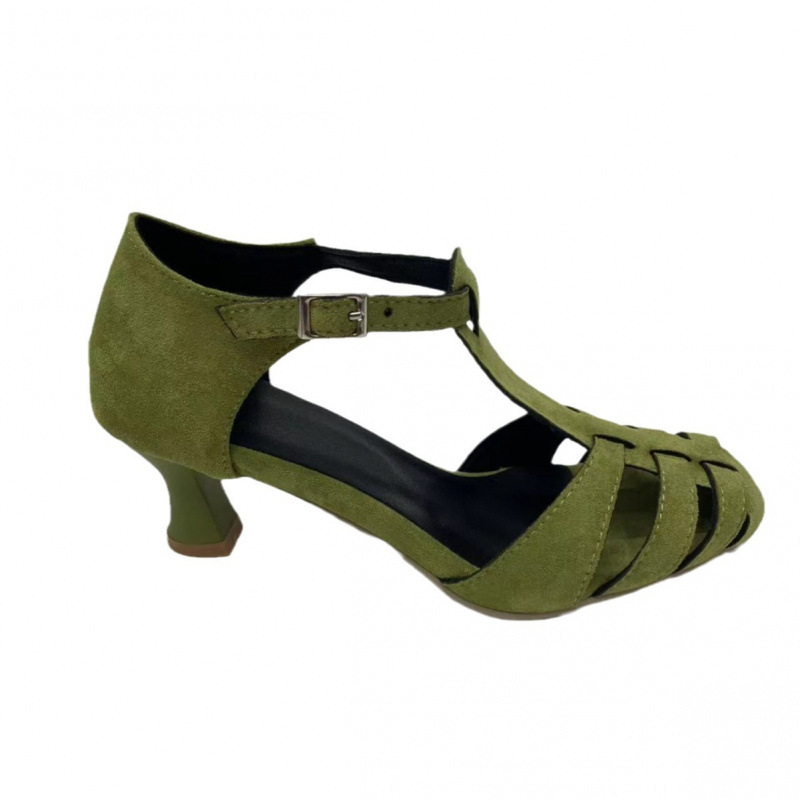 Damskie zielone zamszowe sanda – Women Shoes Us To Eu recenzja i cena