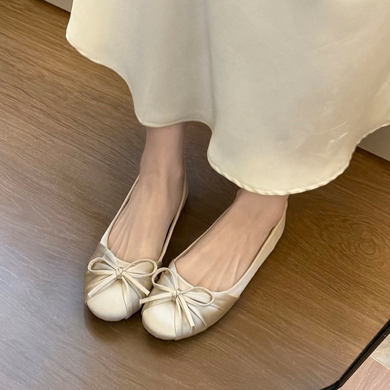 2026 Nowe satynowe baleriny z  – Women Shoes Loafers recenzja i cena