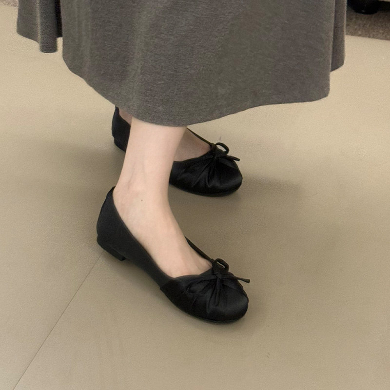 2026 Nowe satynowe baleriny z  – Women Shoes Loafers recenzja i cena