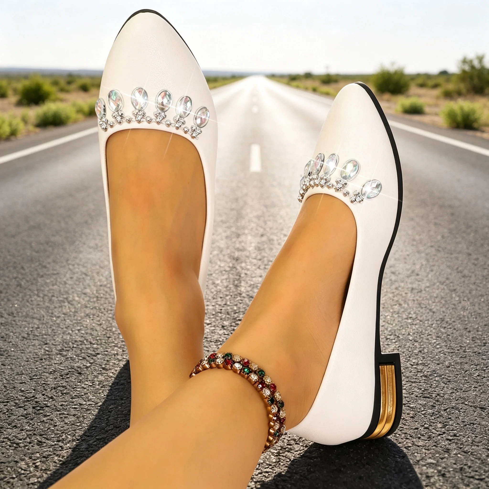 Damskie baleriny z ostrym nosk – Women Shoes Loafers recenzja i cena