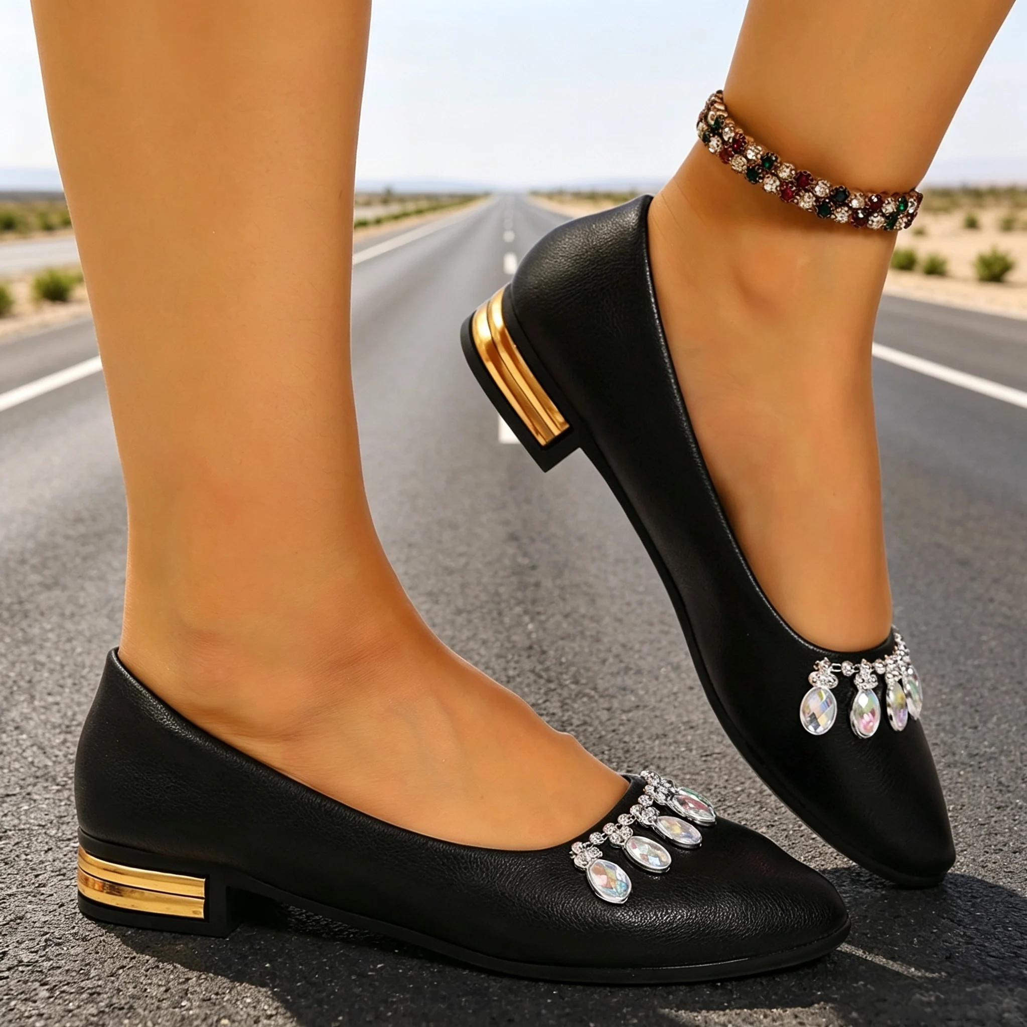 Damskie baleriny z ostrym nosk – Women Shoes Loafers recenzja i cena