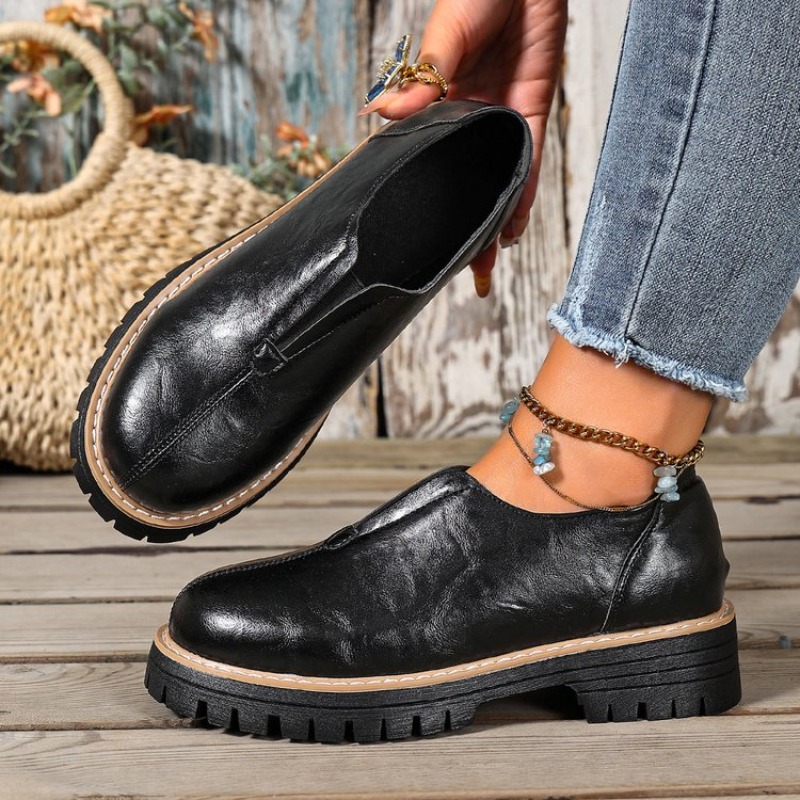 Damskie buty w stylu retro bry – Women Shoes Loafers recenzja i cena